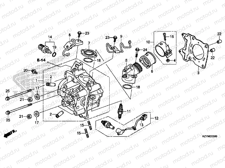 E-3 CYLINDER HEAD