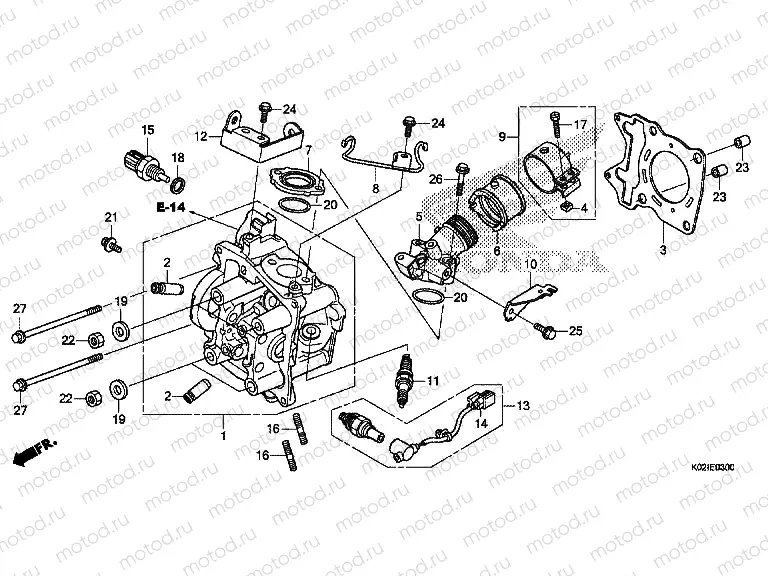 E-3 CYLINDER HEAD