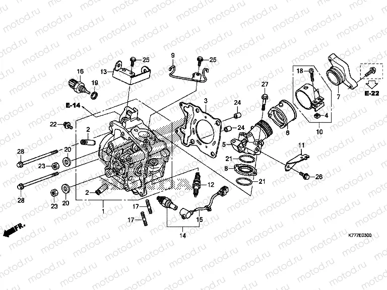 E-3 CYLINDER HEAD