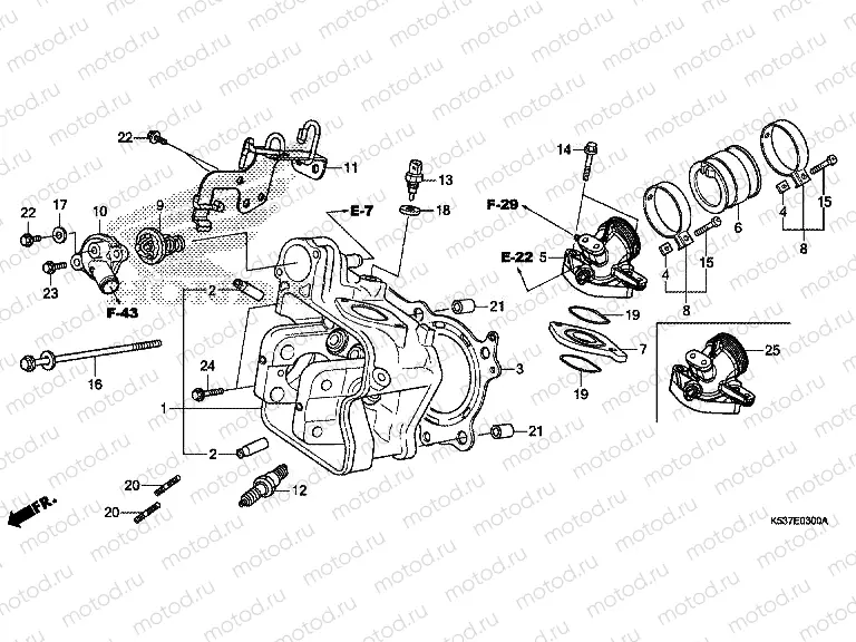 E-3 CYLINDER HEAD