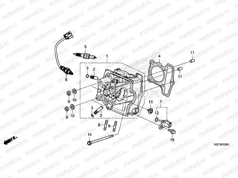 E-3 CYLINDER HEAD