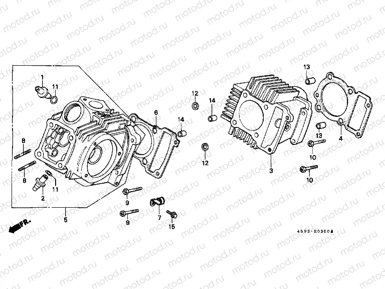 E-3 CYLINDER HEAD / CYLINDER