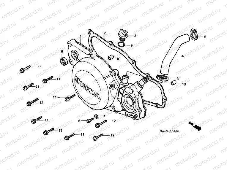 E-3 RIGHT CRANKSHAFT COVER (1)