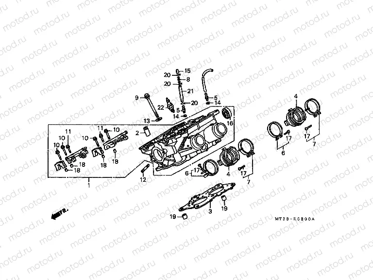 E-3 RIGHT CYLINDER HEAD