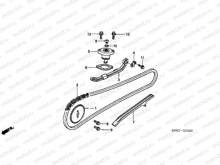 E-3 TIMING CHAIN ​​/ TENSIONER