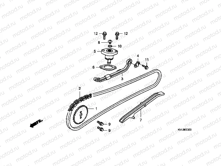 E-3 TIMING CHAIN ​​/ TENSIONER