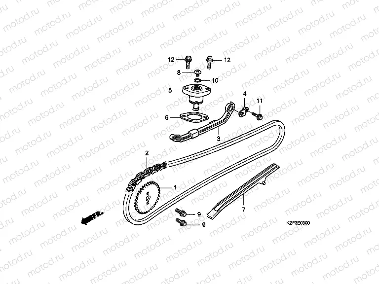 E-3 TIMING CHAIN ​​/ TENSIONER