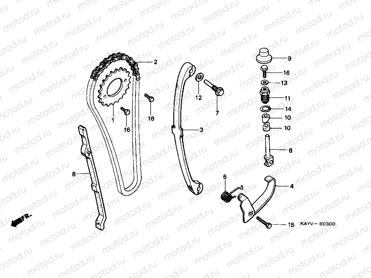 E-3 TIMING CHAIN ​​/ TENSIONER
