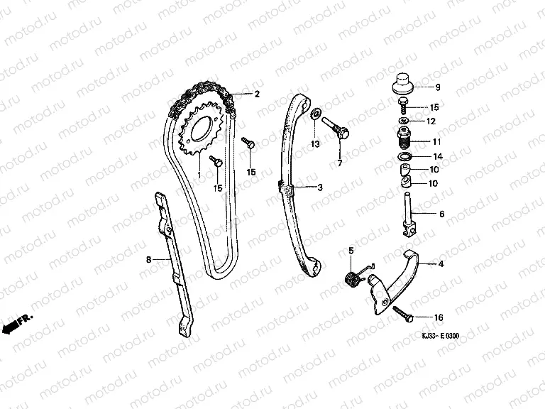 E-3 TIMING CHAIN ​​/ TENSIONER