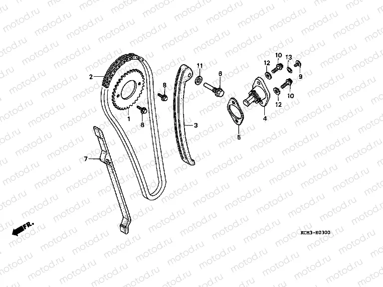 E-3 TIMING CHAIN ​​/ TENSIONER