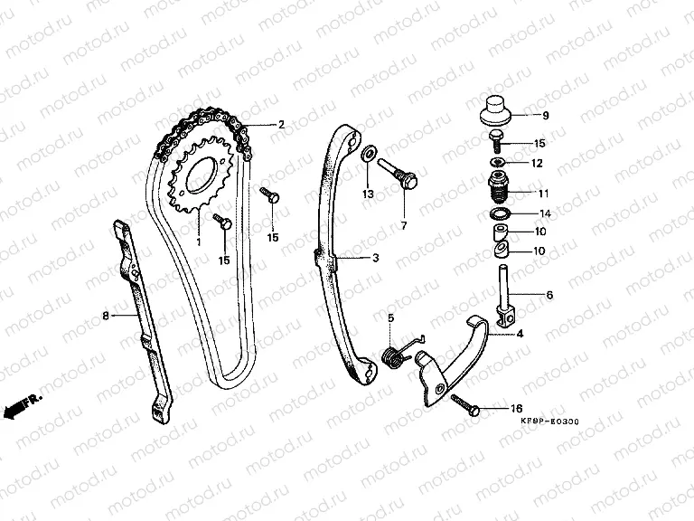 E-3 TIMING CHAIN ​​/ TENSIONER