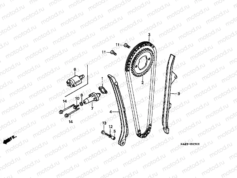 E-3 TIMING CHAIN ​​/ TENSIONER