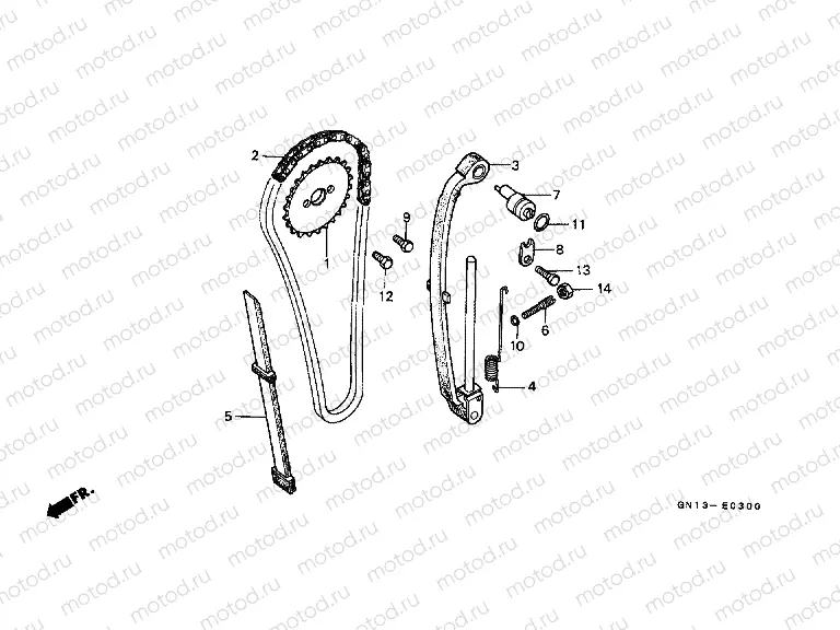 E-3 TIMING CHAIN ​​/ TENSIONER