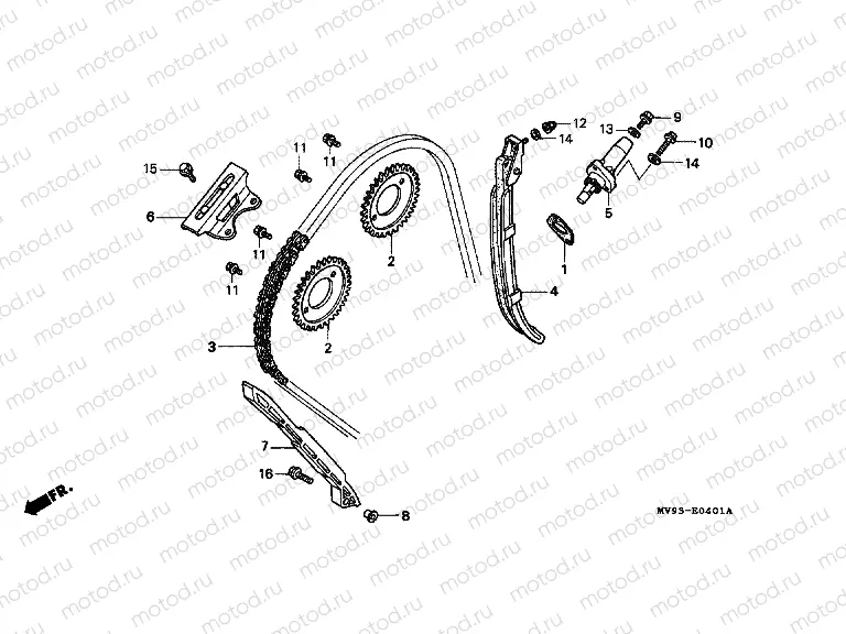 E-4-1 TIMING CHAIN ​​/ TENSIONER (2)