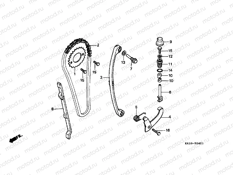 E-4-1 TIMING CHAIN ​​/ TENSIONER (2)