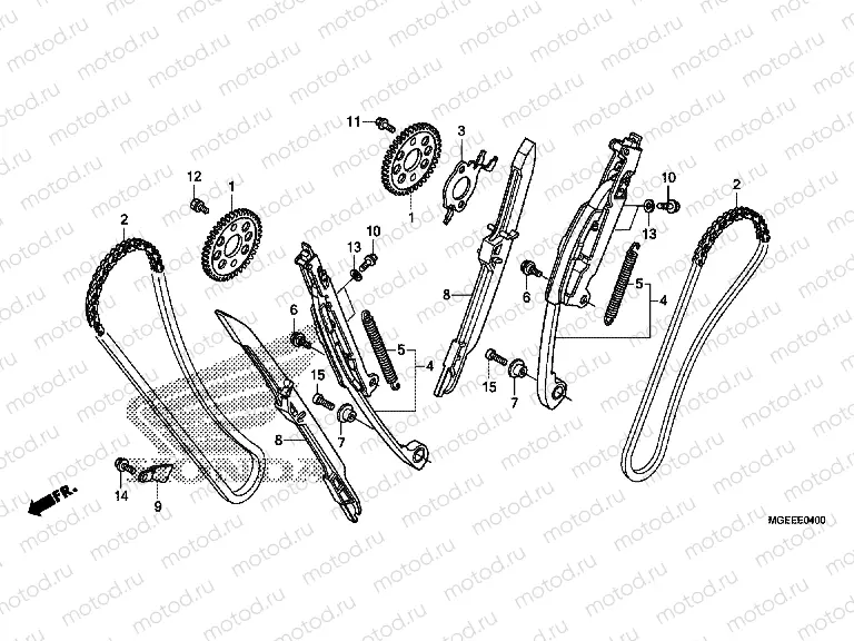 E-4 CAM CHAIN ​​/ TENSIONER
