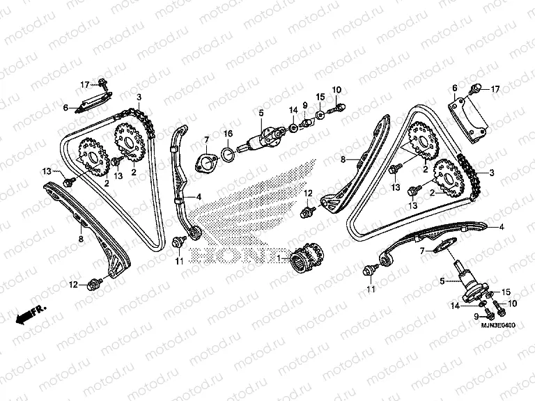 E-4 CAM CHAIN ​​/ TENSIONER