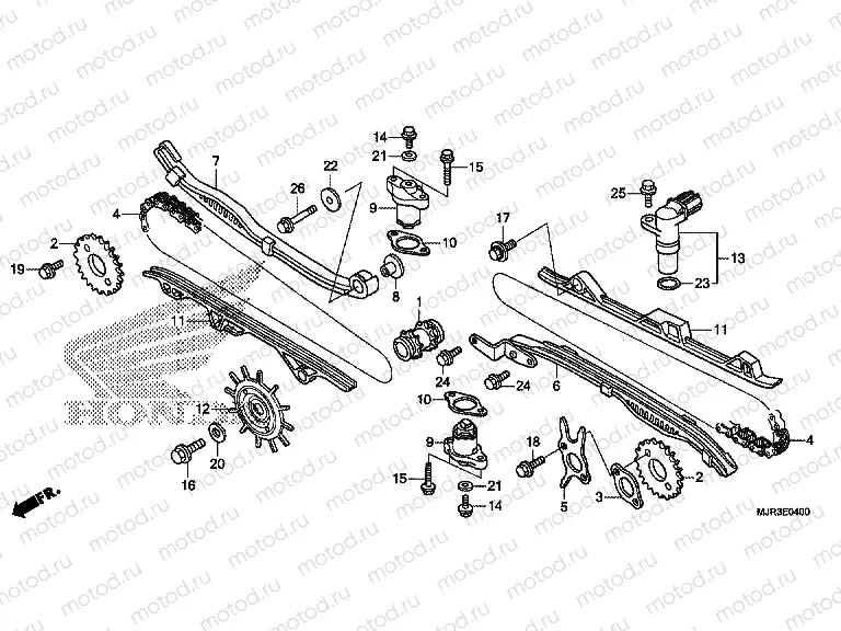 E-4 CAM CHAIN ​​/ TENSIONER