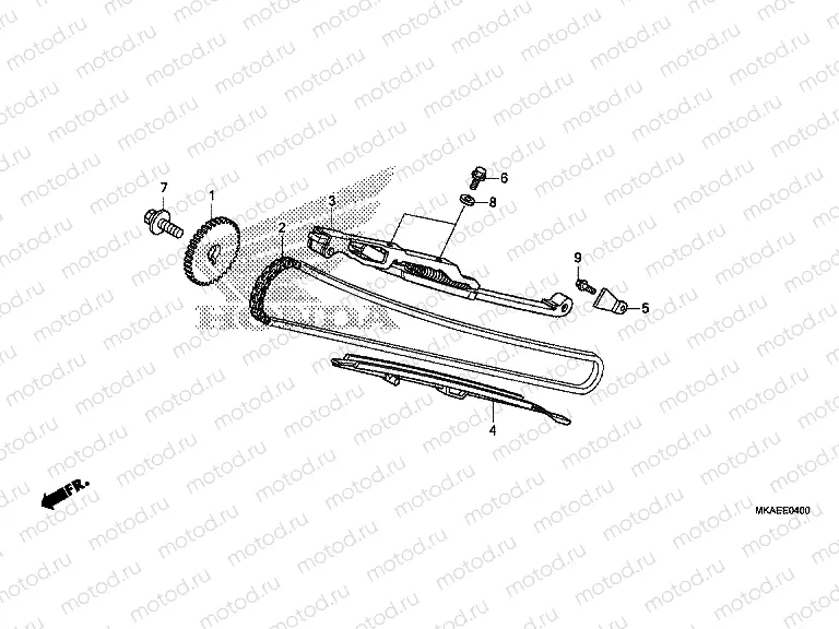E-4 CAM CHAIN ​​/ TENSIONER