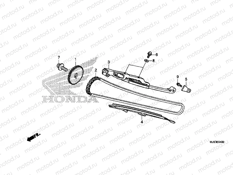 E-4 CAM CHAIN ​​/ TENSIONER