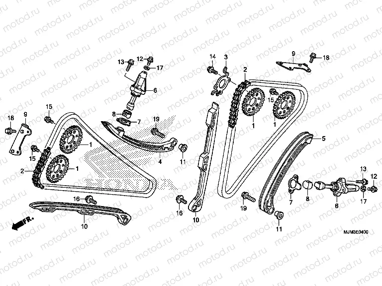 E-4 CAM CHAIN ​​/ TENSIONER