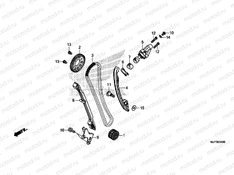 E-4 CAM CHAIN ​​/ TENSIONER