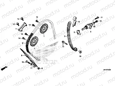 E-4 CAM CHAIN ​​/ TENSIONER