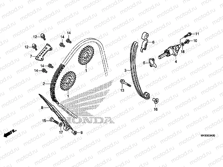 E-4 CAM CHAIN ​​/ TENSIONER