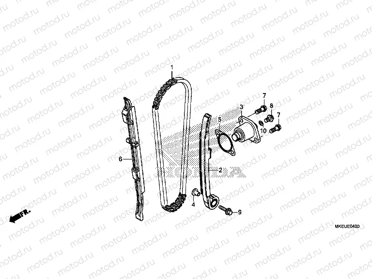 E-4 CAM CHAIN & TENSIONER
