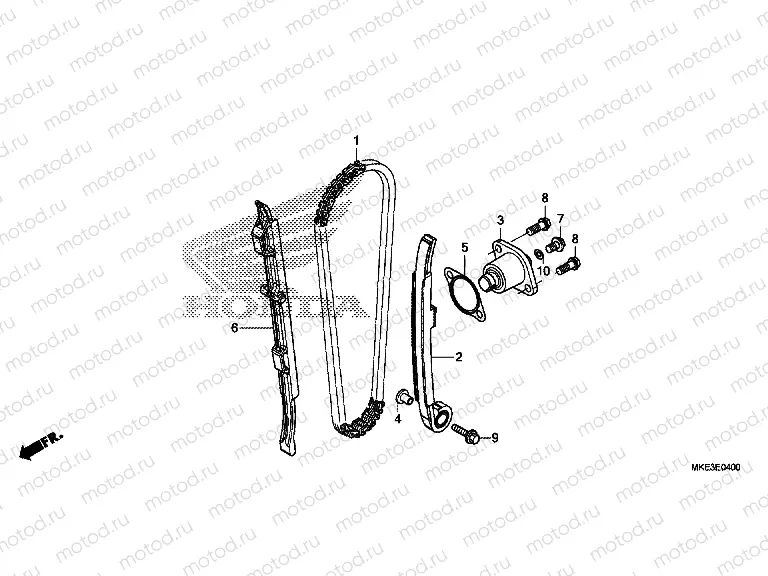 E-4 CAM CHAIN ​​/ TENSIONER