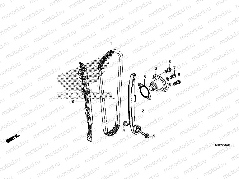 E-4 CAM CHAIN ​​/ TENSIONER