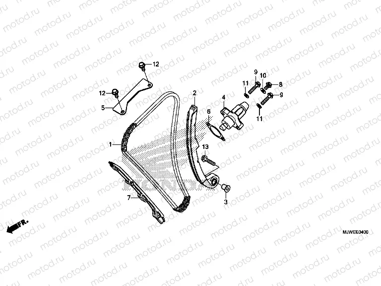 E-4 CAM CHAIN ​​/ TENSIONER