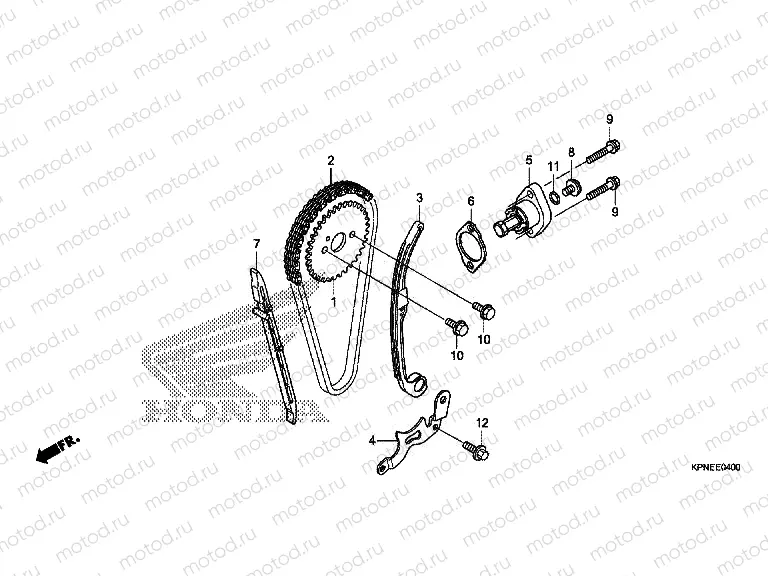 E-4 CAM CHAIN ​​/ TENSIONER
