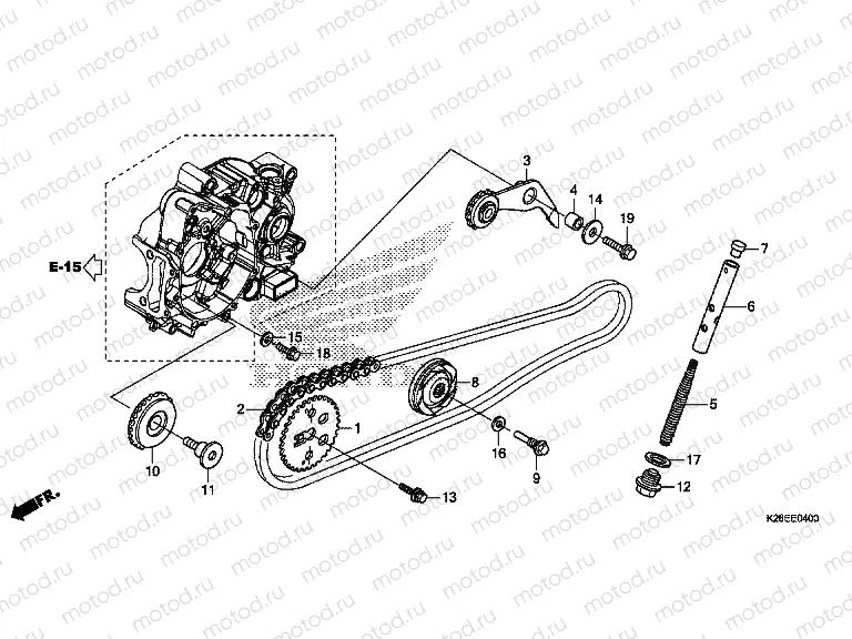 E-4 CAM CHAIN ​​/ TENSIONER