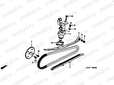 E-4 CAM CHAIN ​​/ TENSIONER