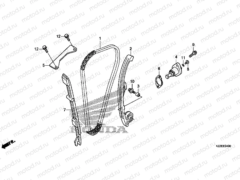E-4 CAM CHAIN ​​/ TENSIONER
