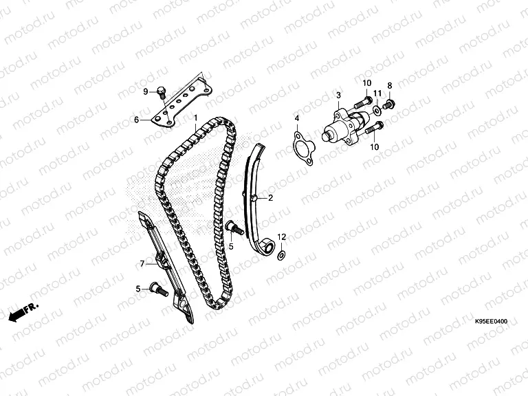 E-4 CAM CHAIN & TENSIONER