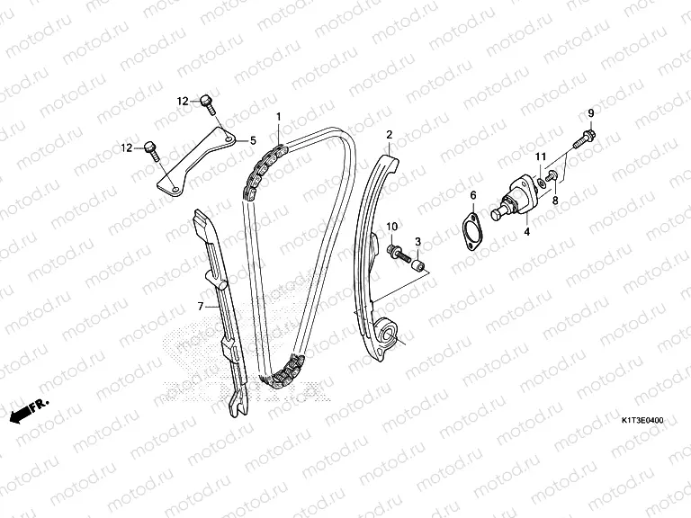 E-4 CAM CHAIN & TENSIONER