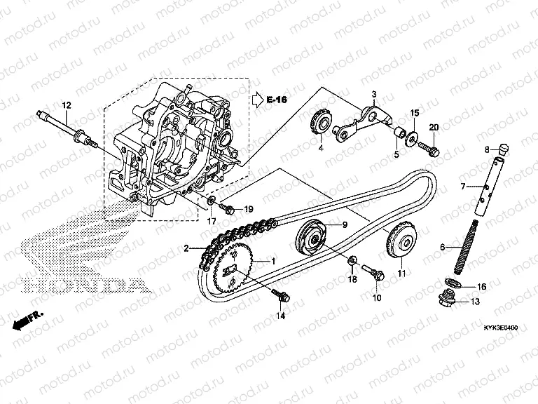 E-4 CAM CHAIN ​​/ TENSIONER