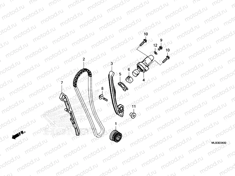 E-4 CAM CHAIN/TENSIONER