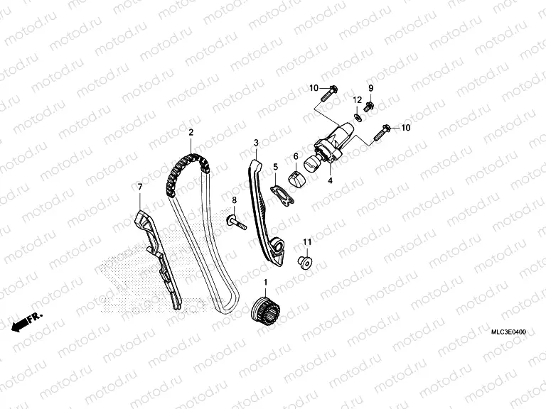 E-4 CAM CHAIN/TENSIONER