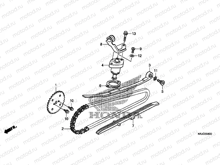 E-4 CAM CHAIN/TENSIONER