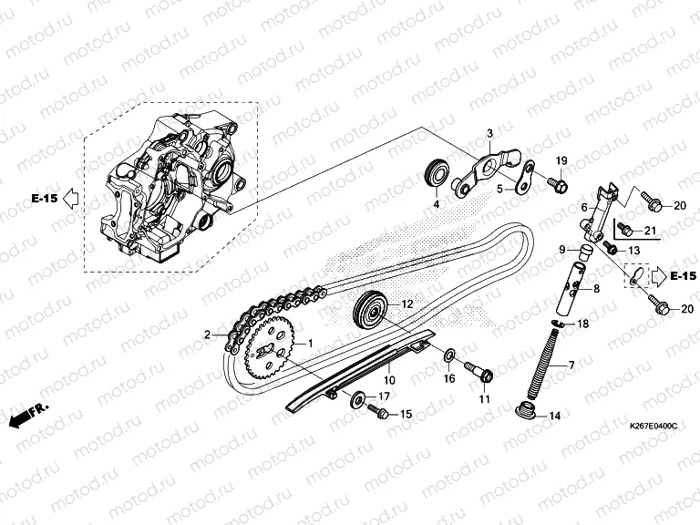 E-4 CAM CHAIN/TENSIONER