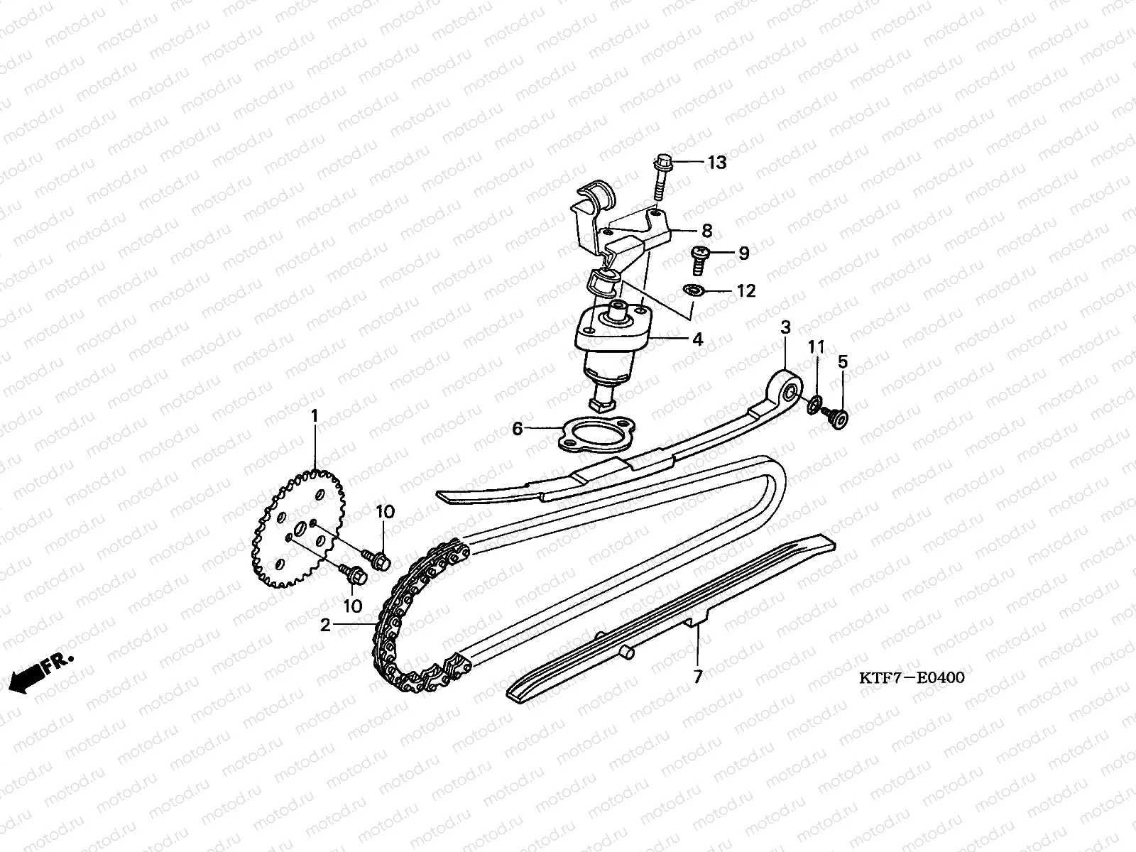 E-4 CAM CHAIN/TENSIONER