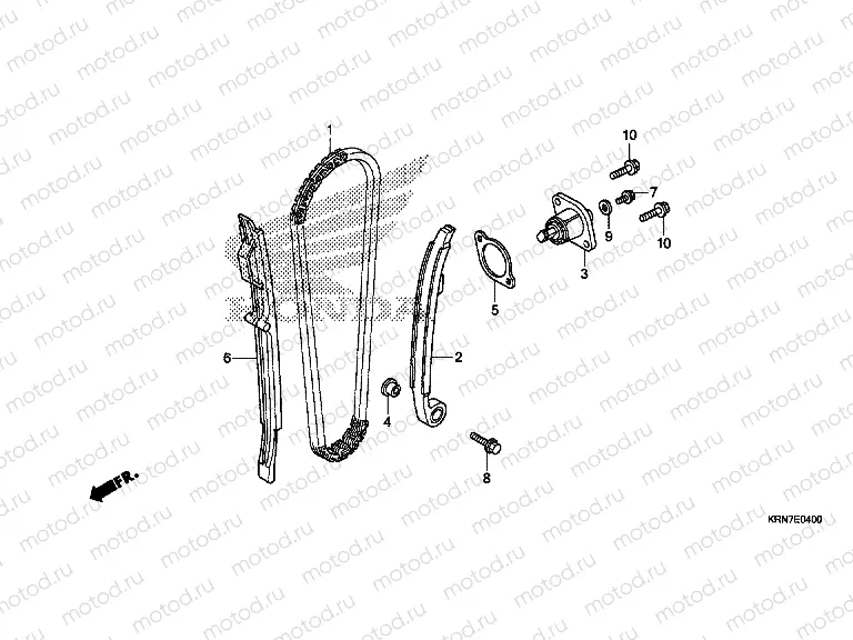 E-4 CAM CHAIN/TENSIONER