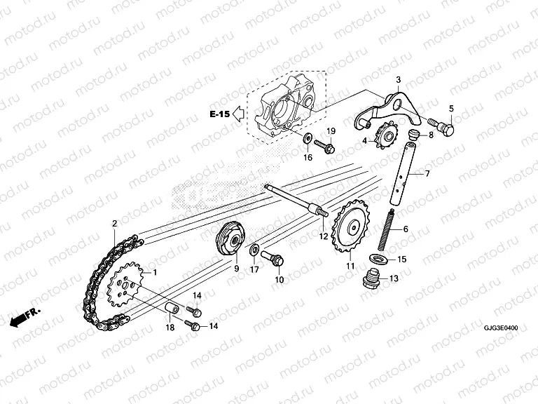E-4 CAM CHAIN/TENSIONER