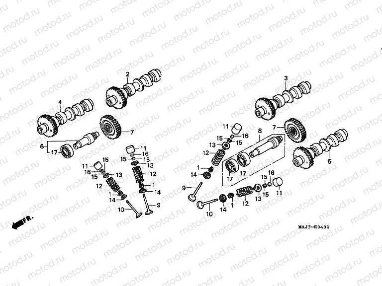 E-4 CAMSHAFT / VALVE