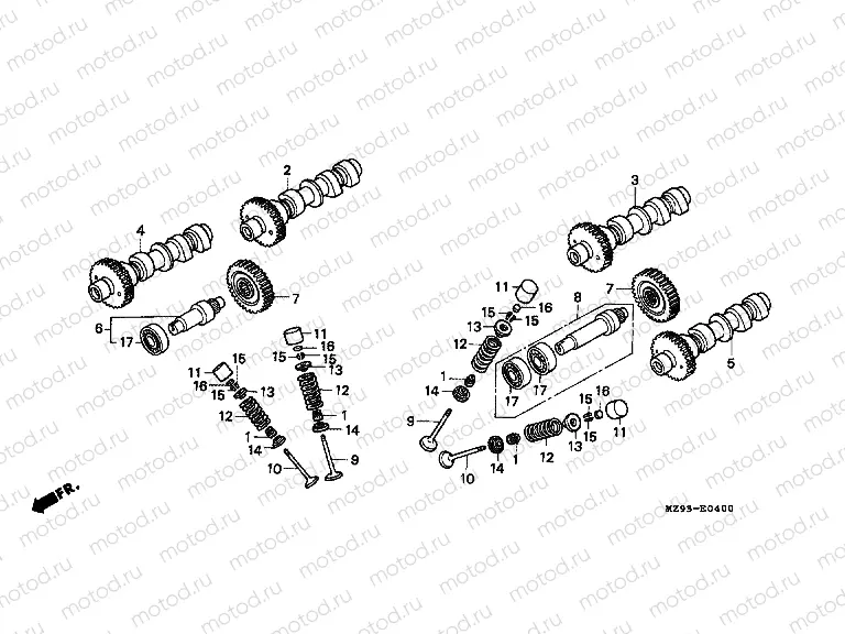 E-4 CAMSHAFT / VALVE