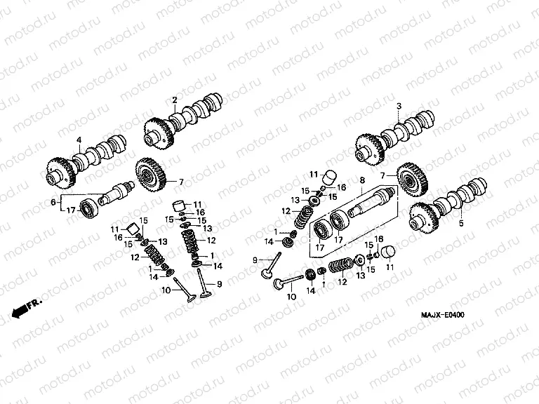 E-4 CAMSHAFT / VALVE