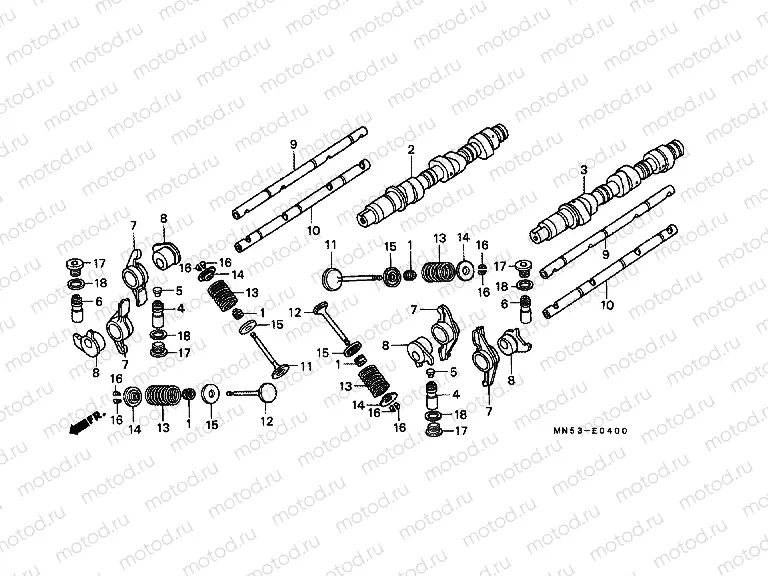 E-4 CAMSHAFT / VALVE